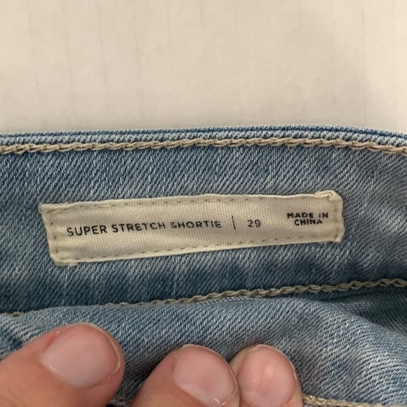 Pacsun Super Strength Shortie Denim Shorts Size 29 - Picture 5 of 8